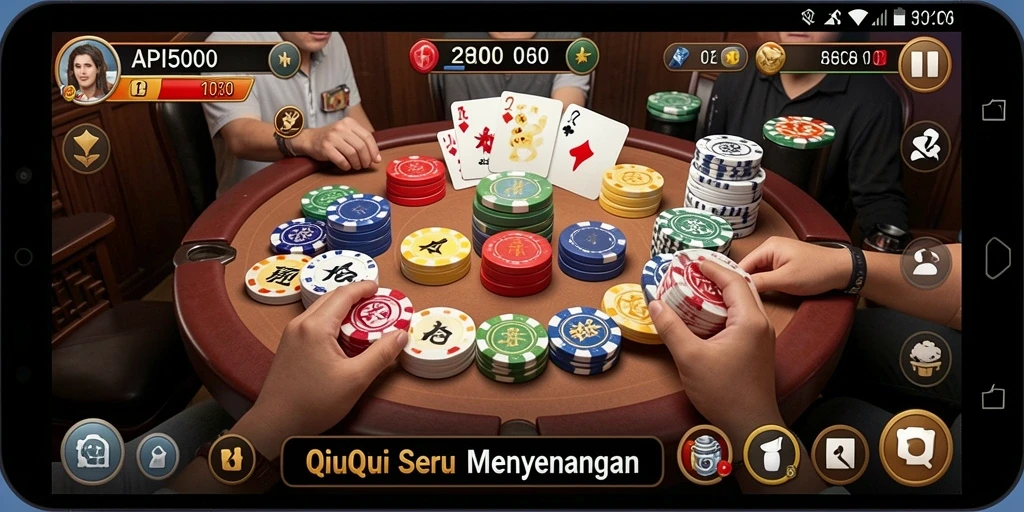 Tampilan gameplay seru di API5000 dengan suasana QiuQiu.