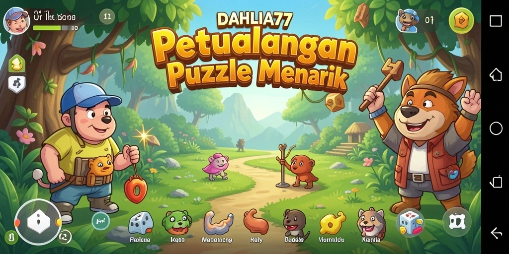 Screenshot game DAHLIA77 menampilkan tantangan puzzle yang seru dan menarik.