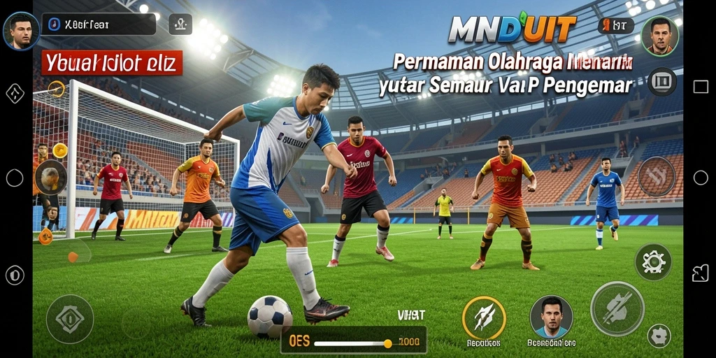 Screenshot gameplay <strong>MNDUIT</strong> menampilkan pertandingan olahraga yang seru.