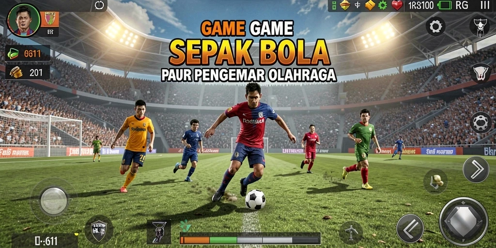 Screenshot PG11 menampilkan aksi sepak bola yang menegangkan dan gameplay yang realistis.