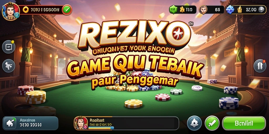 Gameplay seru QiuQiu di REZIXO dengan grafik menarik.