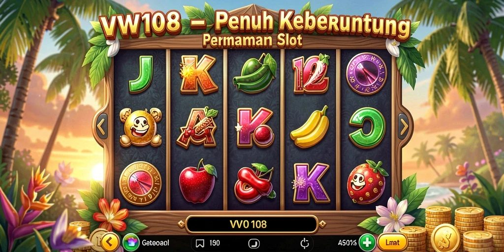 Tampilan utama VW108 menunjukkan gameplay Slot yang seru dan interaktif.