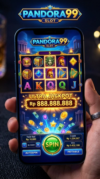 Tampilan antarmuka aplikasi pandora99 yang modern.